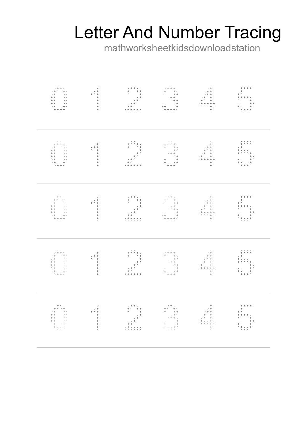 Printable Tracing Worksheet For Kids - Part 241